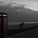 Iconic Red Phone booth in Budleigh Salterton